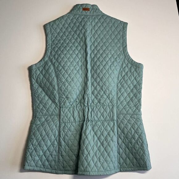 Barbour Brush Gilet Vest in Blue w Floral Detail Womens US Size 6 EUC Classic - Picture 2 of 10